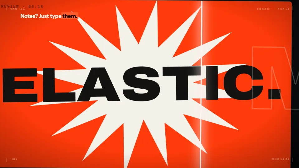 ELASTIC. punching over a starburst in a preview window