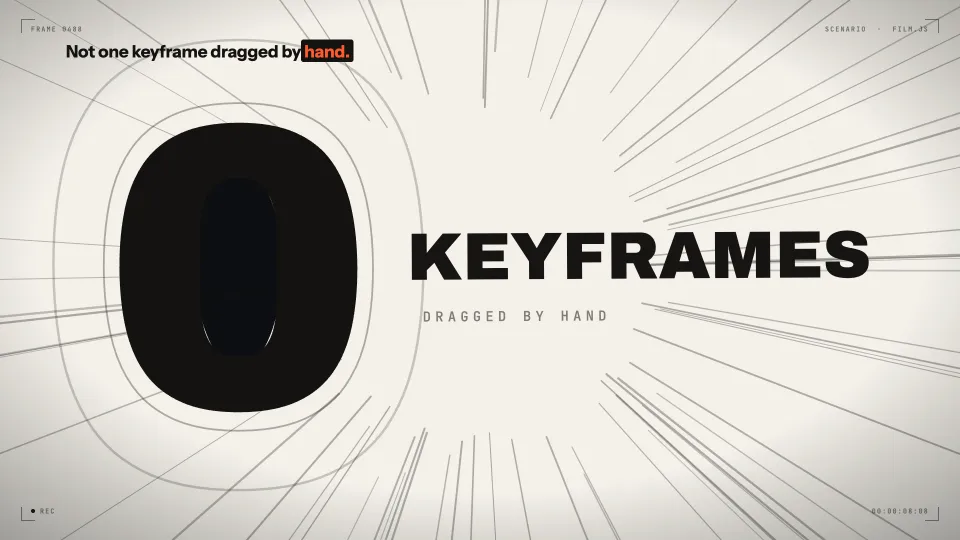 A giant 0 next to the word KEYFRAMES